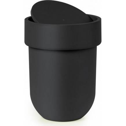 Odpadkový košík Touch s víkem, černý - Umbra