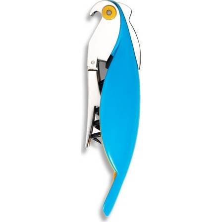 Vývrtka Parrot modrá - Alessi