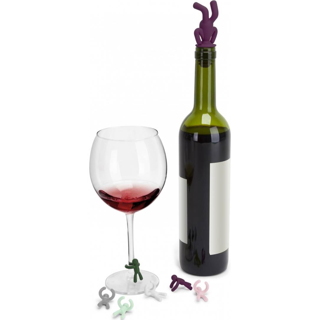 Uzávěr na víno a rozlišovače Buddy Drink - Umbra