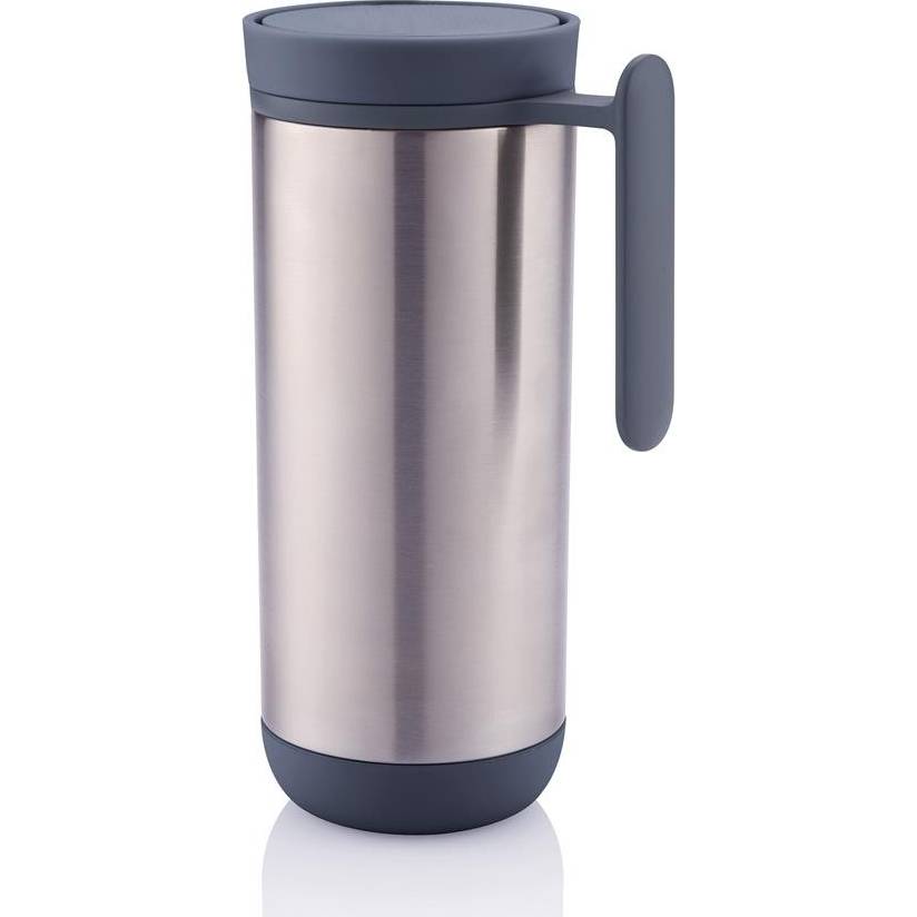 Termohrnek Clik 225 ml s madlem, šedý - XD Design