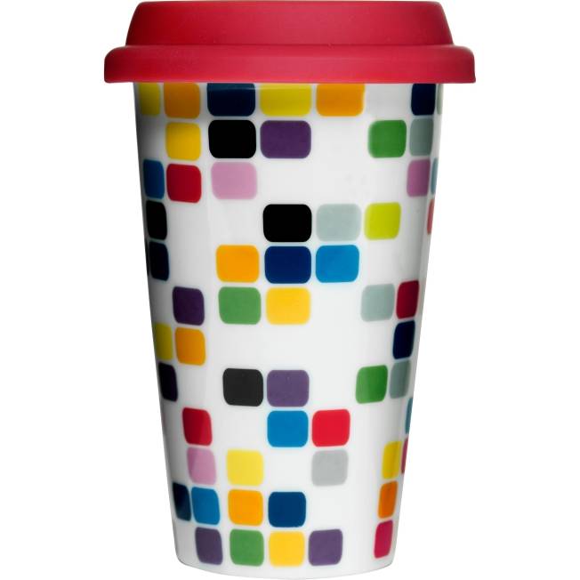 Porcelánový termohrnek 250 ml, Pixel - Sagaform