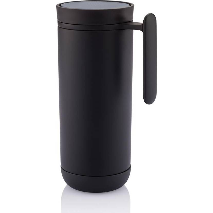 Termohrnek Clik 225 ml s madlem, černý - XD Design