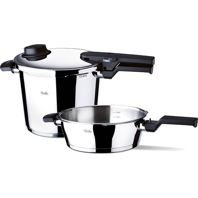 Tlakový hrnec 6 l a tlaková pánev 2,5 l – nerez - Vitavit® Comfort - Fissler