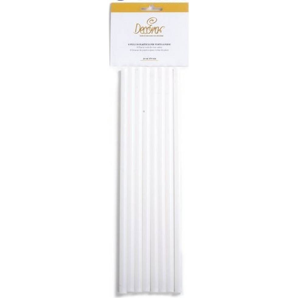 Platové výztuhy do dortu 8ks průměr 8mm - Decora