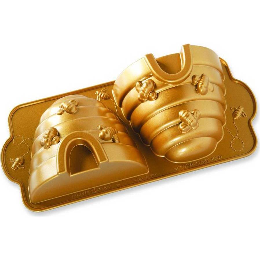 NW Forma na včelí úl 3D zlatá 54577 Nordic Ware