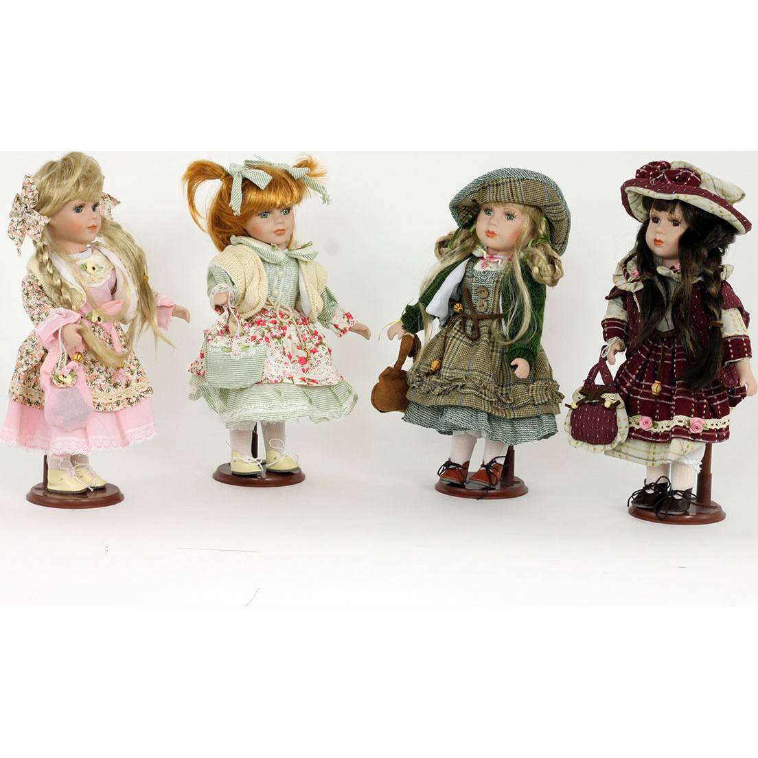 Dekorační panenka s porcelánovou hlavičkou, mix 4 druhů PAN764173 Art