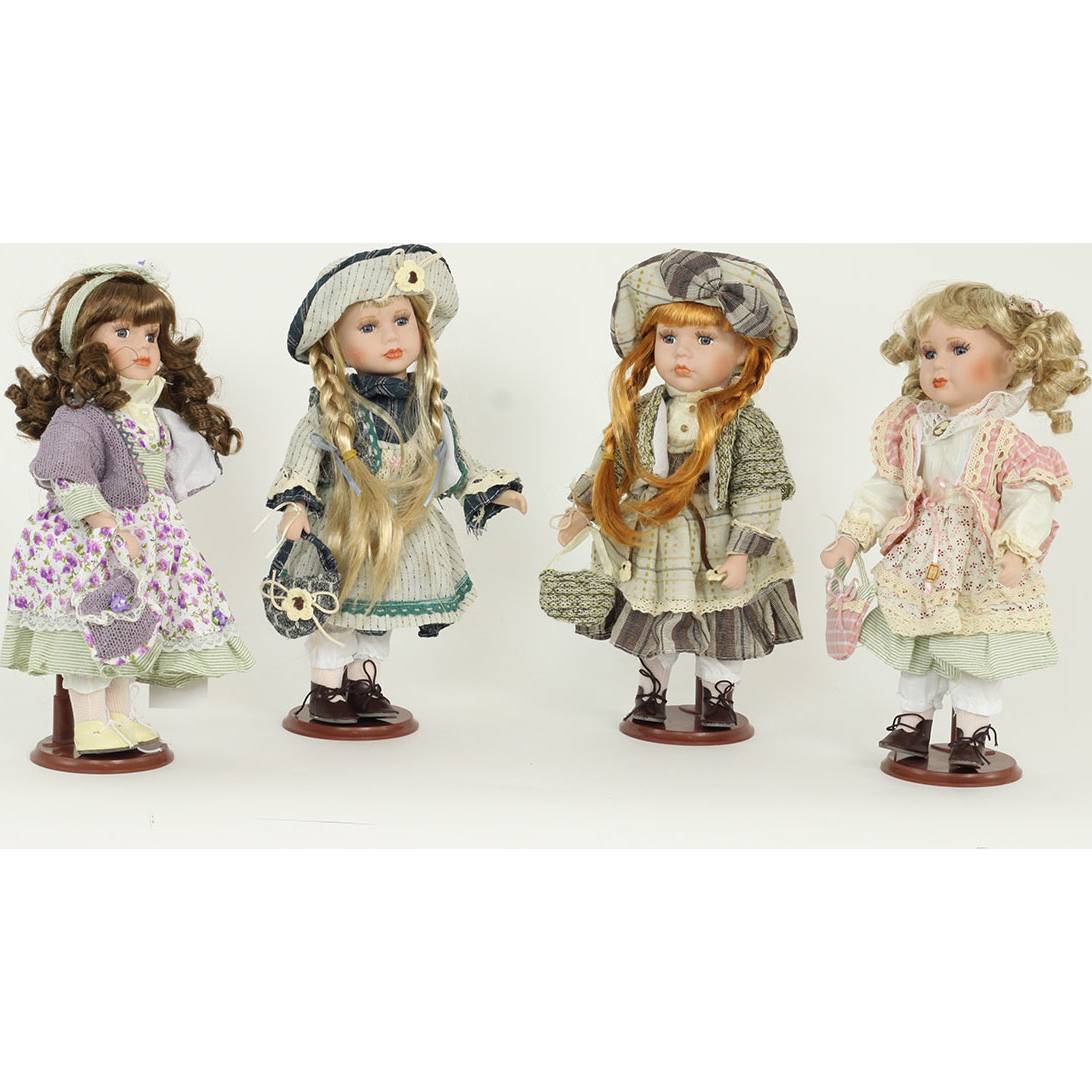 Autronic Panenka s porcelánovou hlavičkou 30cm A