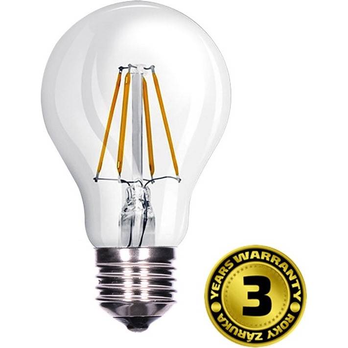 LED žárovka Solight WZ501A, 8W, 810lm, 3000K, teplá bílá, čirá