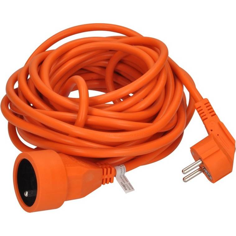 prodlužovací kabel - spojka, 1 zásuvka, oranžová, 10m PS16O Solight