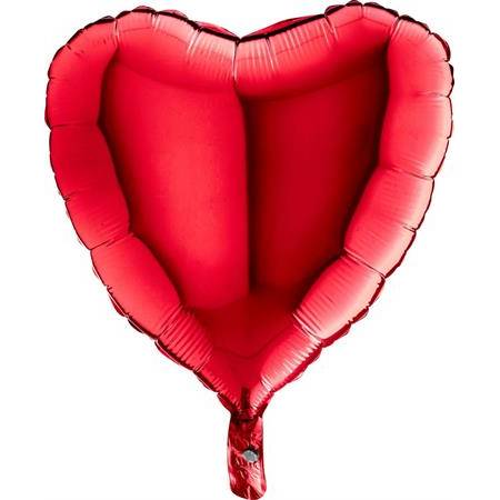 Fotografie Nafukovací balónek červené srdce 46 cm - Grabo