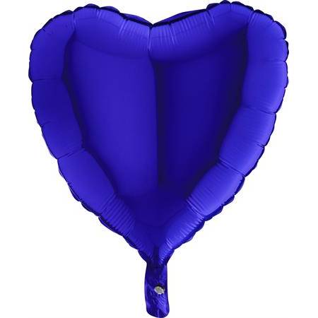 Fotografie Nafukovací balónek modré srdce 46 cm - Grabo