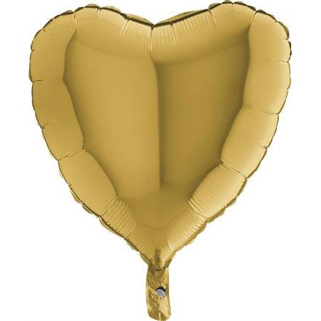 Fotografie Nafukovací balónek zlaté srdce 46 cm - Grabo