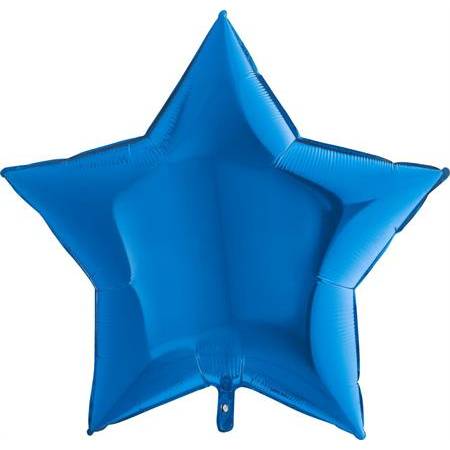 Nafukovací balónek modrá hvězda 91 cm - Grabo