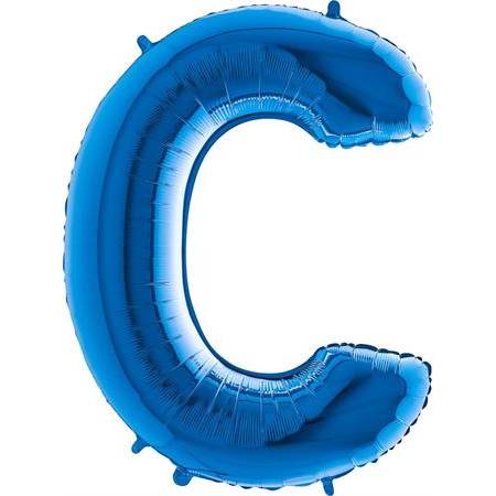 Fotografie Nafukovací balónek písmeno C modré 102 cm - Grabo