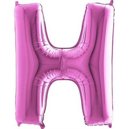 Nafukovací balónek písmeno H růžové 102 cm - Grabo