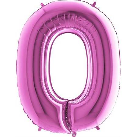 Nafukovací balónek písmeno O růžové 102 cm - Grabo