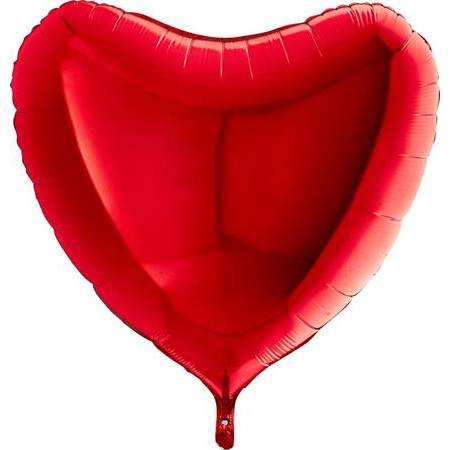 Nafukovací balónek červené srdce 91 cm - Grabo