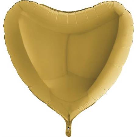 Fotografie Nafukovací balónek zlaté srdce 91 cm - Grabo