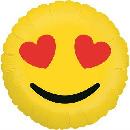 Fotografie Nafukovací balónek emoji love 46cm - Grabo