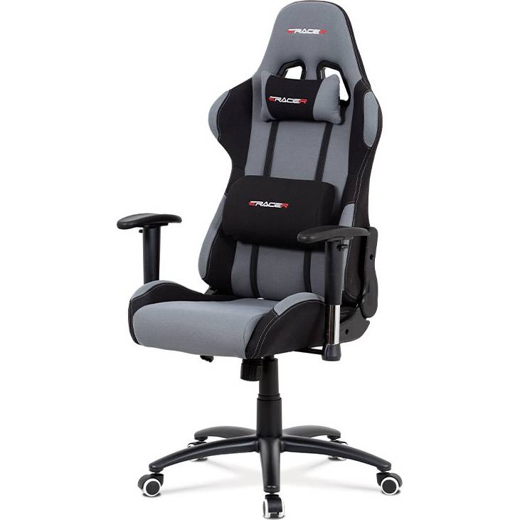 Kancelářská židle houpací mech., šedá látka, kovový kříž KA-F01 GREY Art