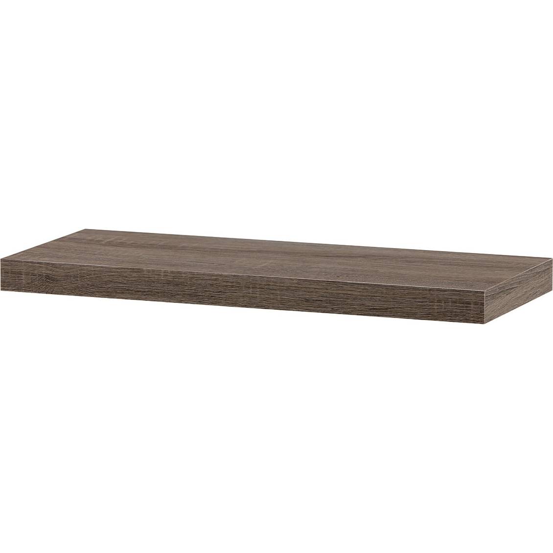 Nástěnná polička 60cm, barva tmavý sonoma dub. Baleno v ochranné fólii 1ks/ctn. P-001 SON2 Art