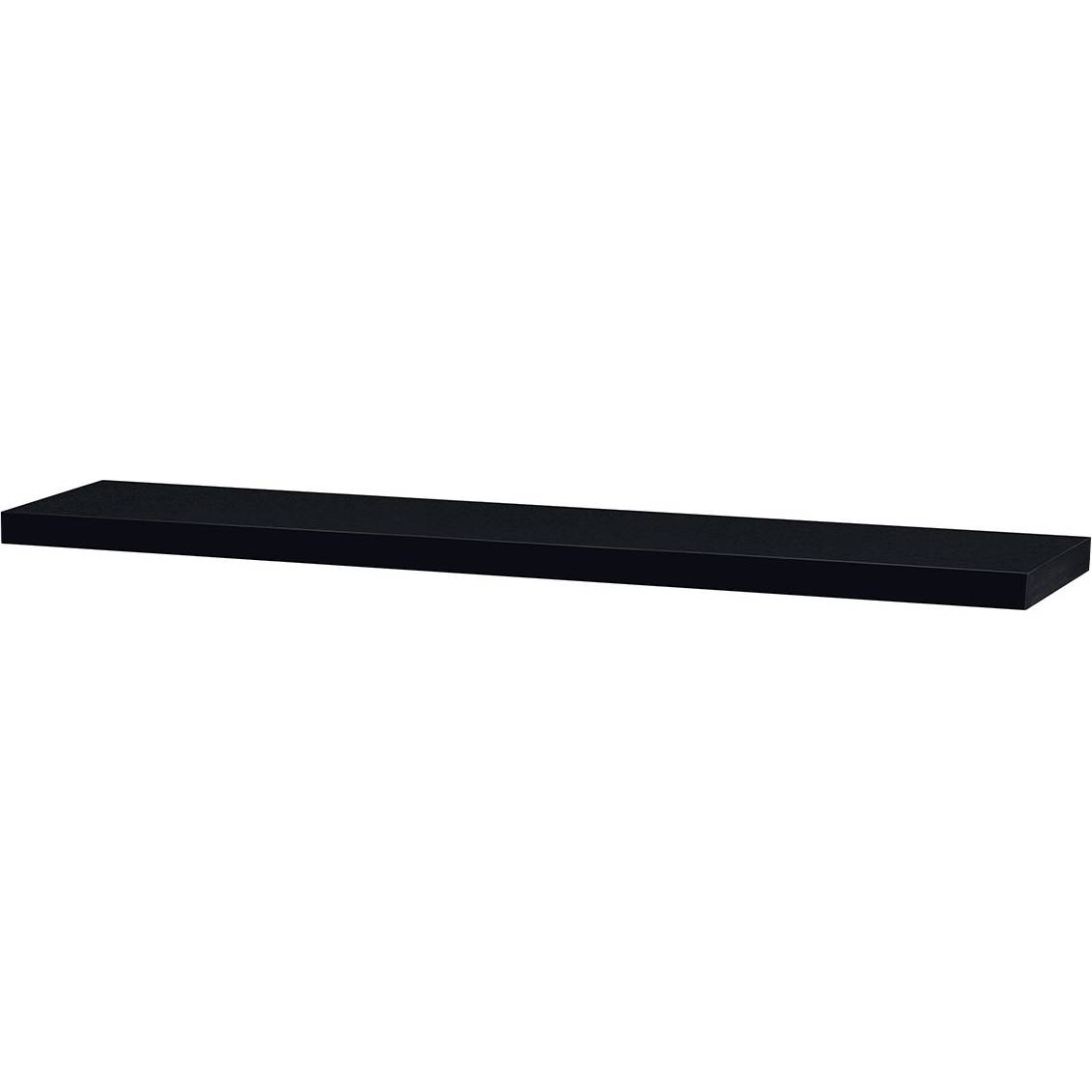Nástěnná polička 120 cm, barva černá - vysoký lesk. Baleno v ochranné fólii 1ks/ctn. P-002 BK Art