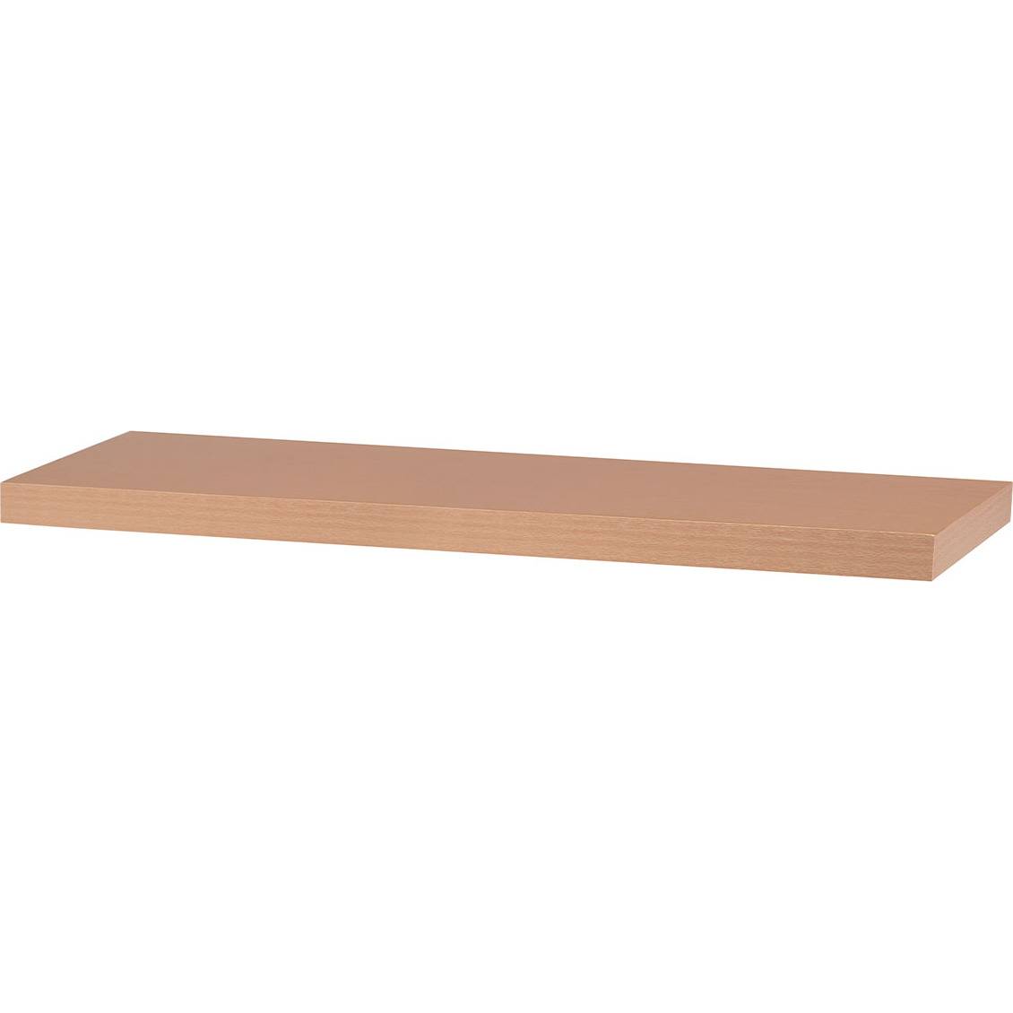 Nástěnná polička 80cm, barva buk. Baleno v ochranné fólii 1ks/ctn. P-005 BUK Art