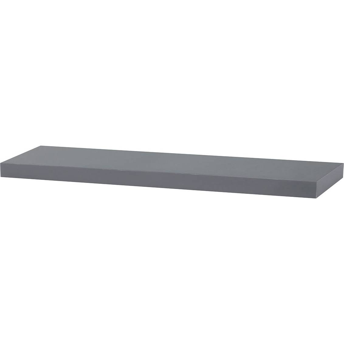 Nástěnná polička 80cm, barva šedivá - vysoký lesk. Baleno v ochranné fólii 1ks/ctn. P-005 GREY Art