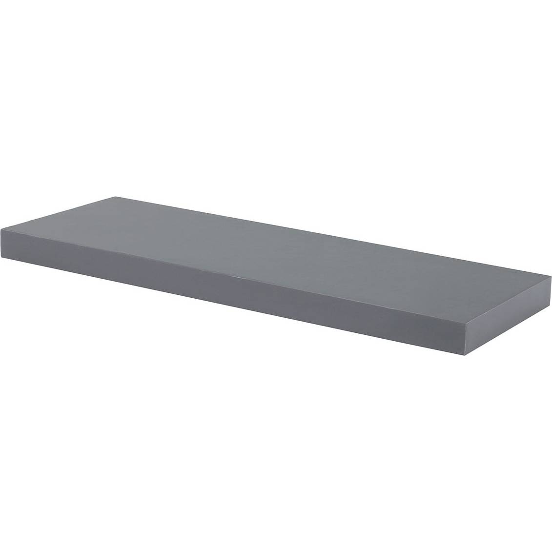 Nástěnná polička 60 cm, barva šedivá, vysoký lesk. Baleno v ochranné fólii 1ks/ctn. P-001 GREY Art