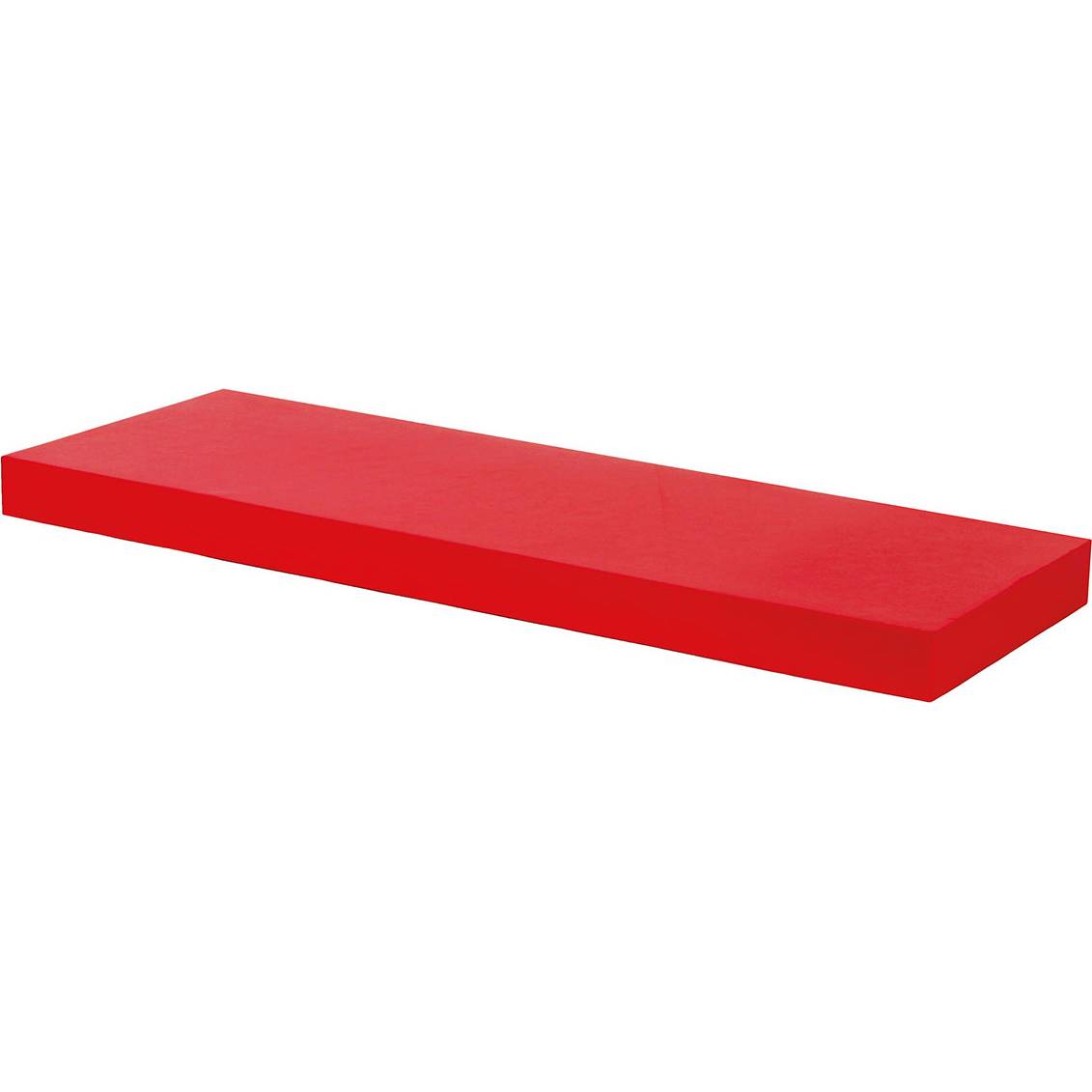 Nástěnná polička 60 cm, barva červená, vysoký lesk. Baleno v ochranné fólii 1ks/ctn. P-001 RED Art