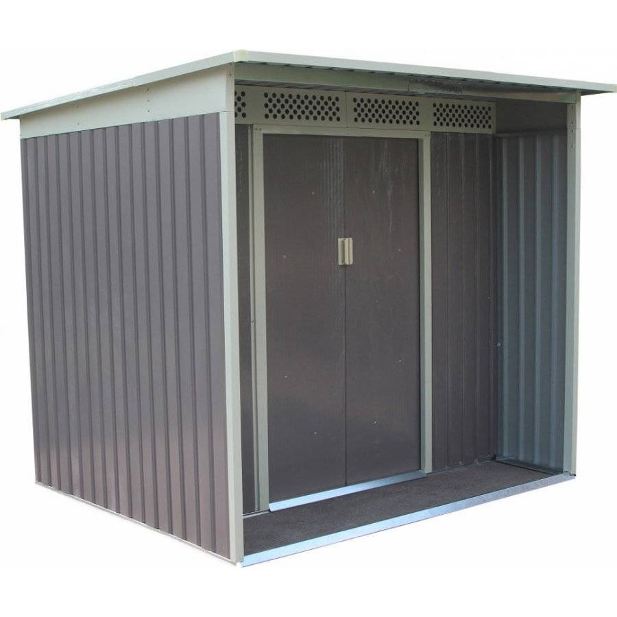 Zahradní domek GBAH 418 - 203 x 172 cm, šedý 63900591 G21