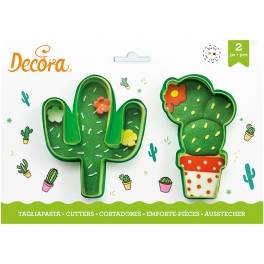 Fotografie Kaktusy plastové vykrajovátko set 2 ks - Decora