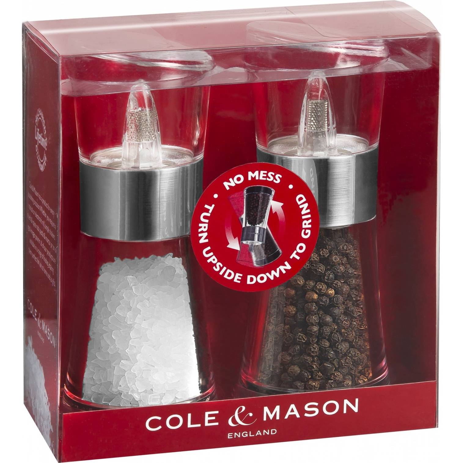 Cole & Mason FLIP CHROME dárková sada, mlýnek na pepř a sůl 154mm H581780 DKB Household UK Limited