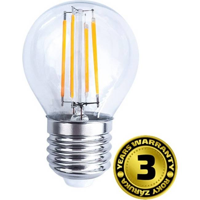 LED žárovka retro, miniglobe, 4W, E27, 3000K, 360°, 440lm WZ426 Solight