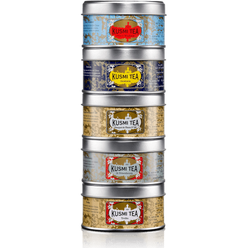 Russian Teas Vzorkovník čajů balení PVC BOX plechovka 5 x 25g RUSS525R Kusmi tea