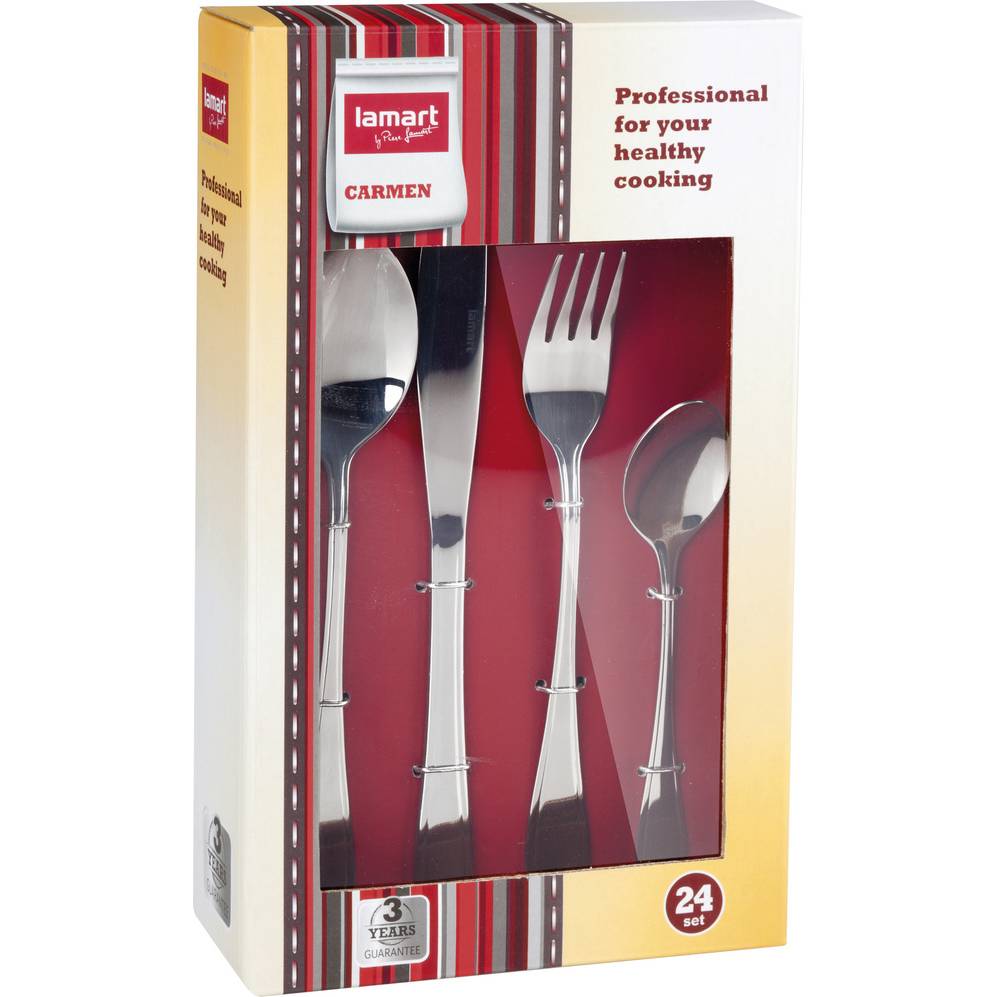 Sada příborů Carmen 24 ks nerezové LT5001 42000559 Lamart