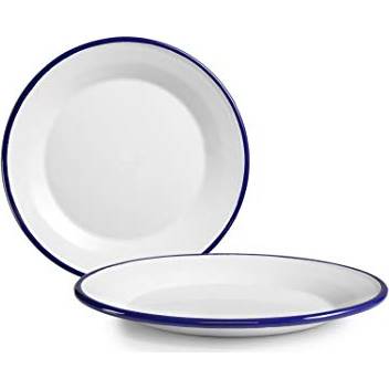 Fotografie Smaltovaný talířek 17,5cm modrý - Ibili
