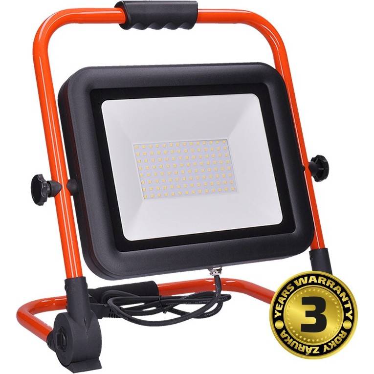 LED reflektor PRO se sklopný stojanem, 100W, 8500lm, 5000K, kabel se zástrčkou, IP65 WM-100W-FEL Solight