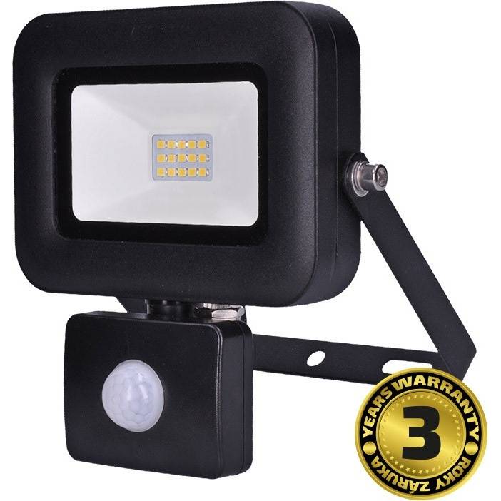 LED reflektor PRO se senzorem, 10W, 850lm, 5000K, IP44 WM-10WS-L Solight
