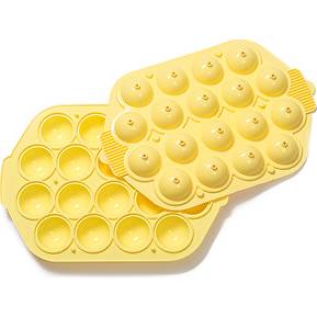 Fotografie Silikonová forma na 18x cake pops žlutá - Decora