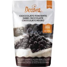 Fotografie Belgická tmavá čokoláda 62% 250g - Decora