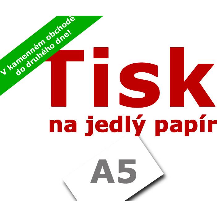 Tisk na jedlý papír A5 - Apolo77