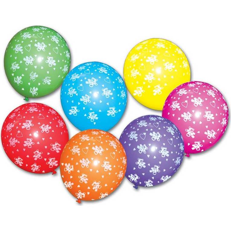 Fotografie Balónky s medvídkama 7ks - Alvarak