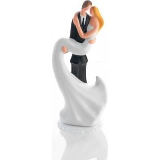Svatební figurka na dort 1ks porcelánová Modern 208mm - Gunthart