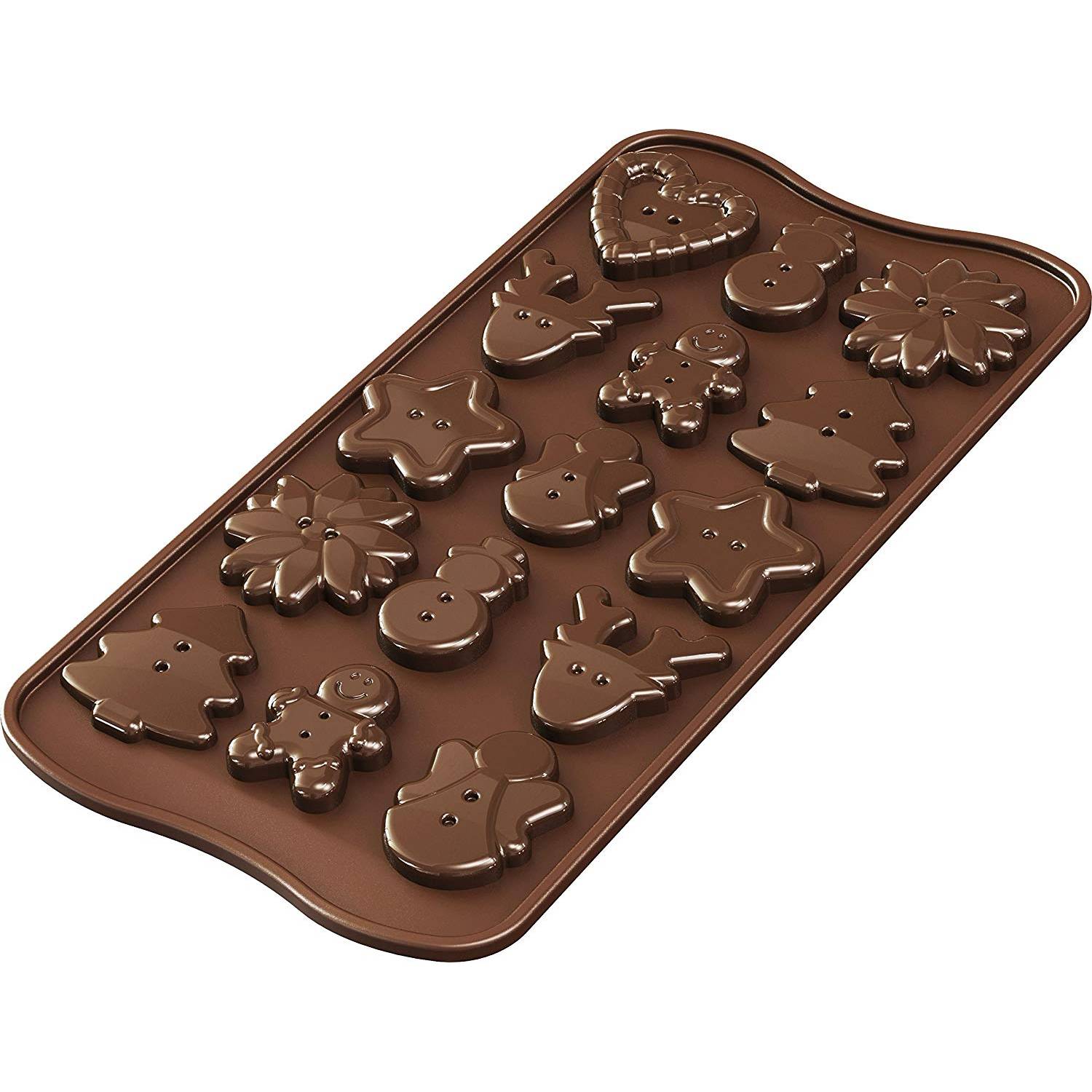 Fotografie Silikomart forma na čokoládu Xmas Buttons