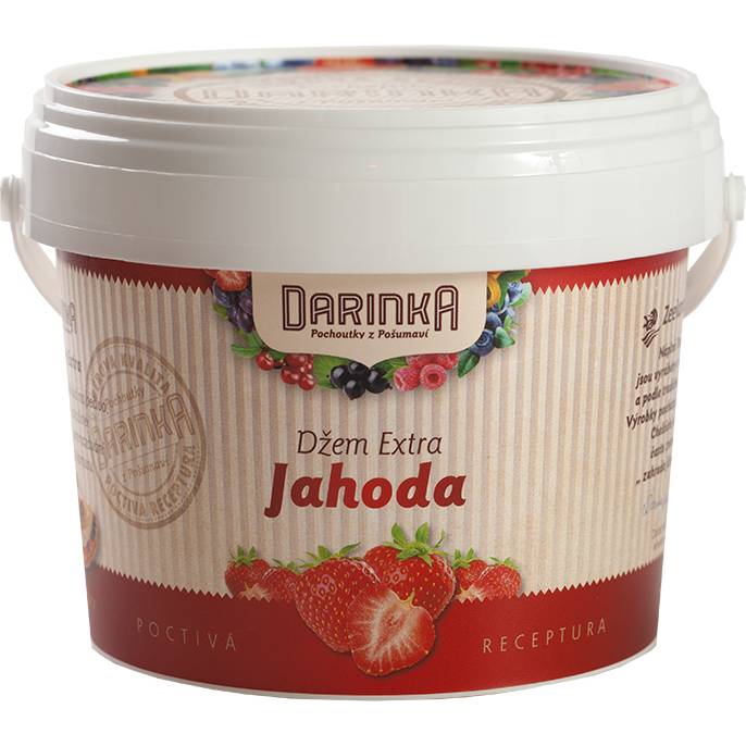 Fotografie Darinka džem s extra podílem ovoce Jahoda 1 kg