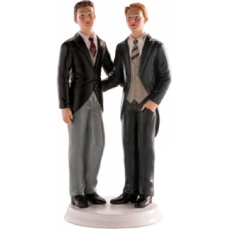 Fotografie Svatební figurka na dort pro Gay pár - Dekora
