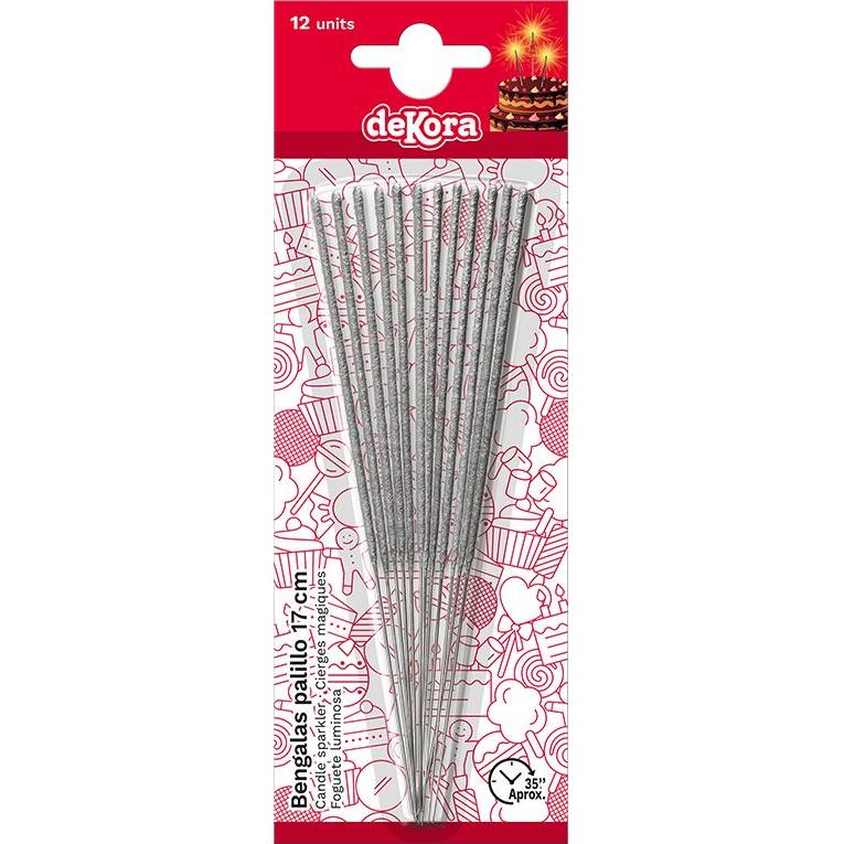 Fotografie Prskavky na dort 17cm 12ks - Dekora