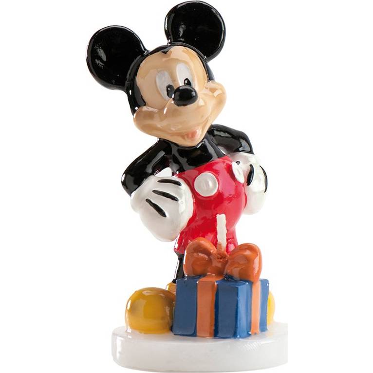 Fotografie Svíčka - figurka na dort Mickey 8cm s dárkem - Dekora