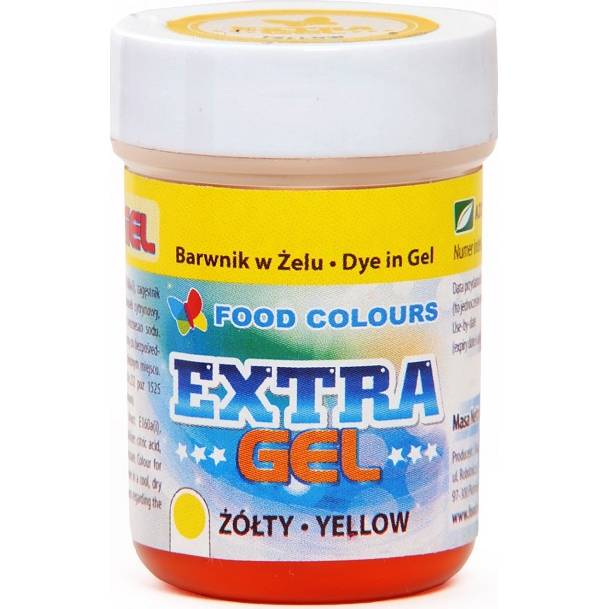Fotografie Gelová barva extra žlutá 35g - Food Colours